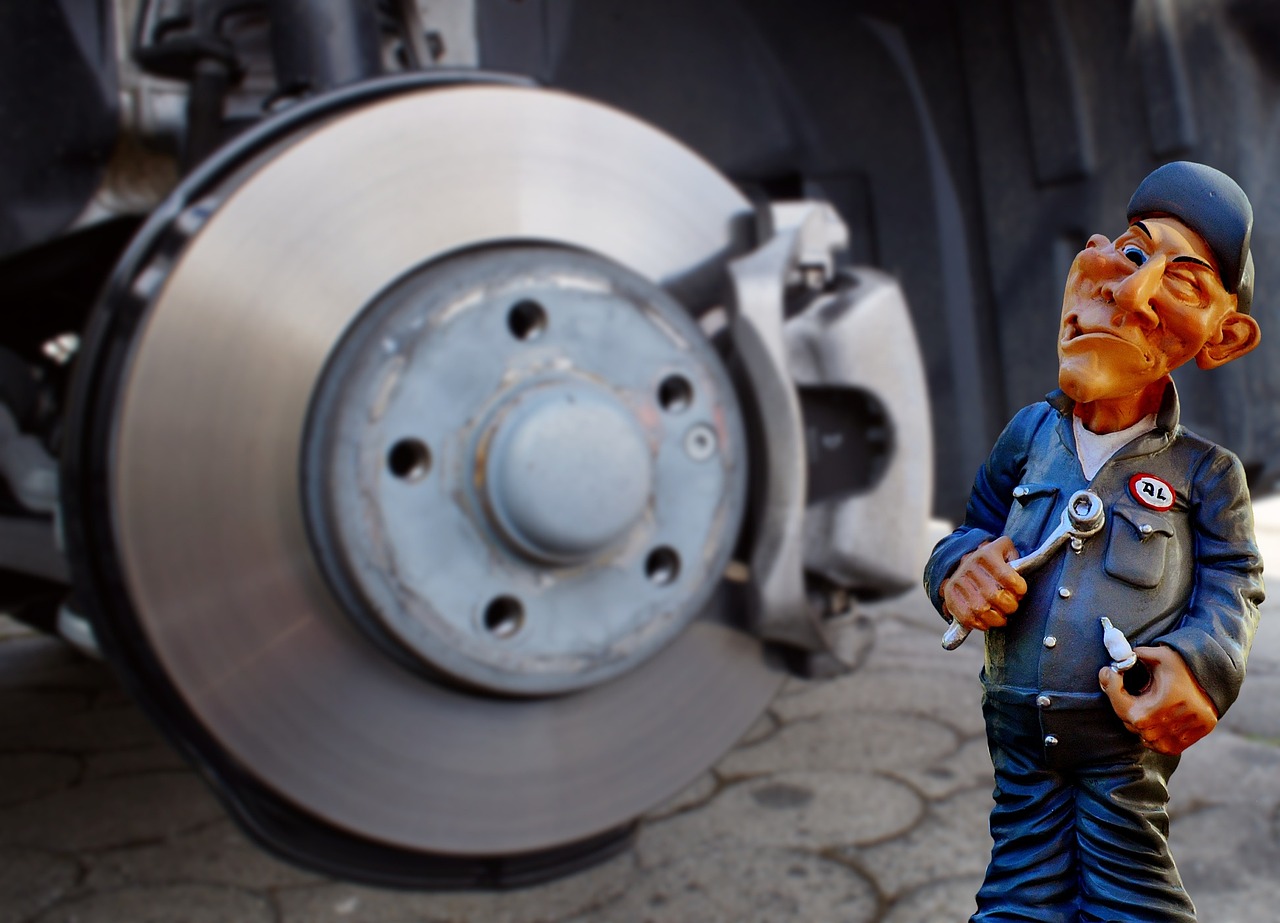brake shoes area